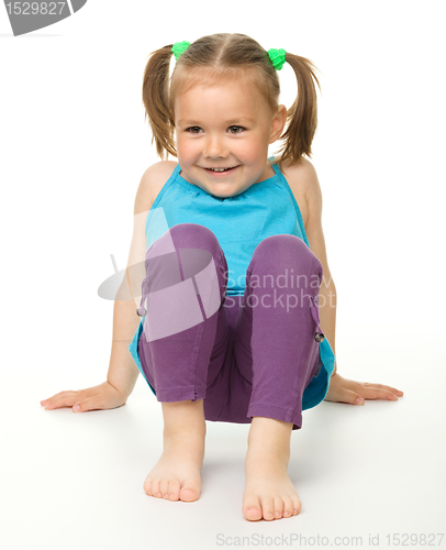 Image of Portrait of a happy little girl