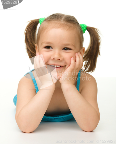 Image of Portrait of a cute little girl