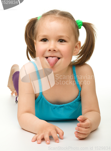 Image of Portrait of a cute little girl