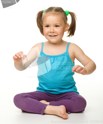 Image of Portrait of a cute little girl