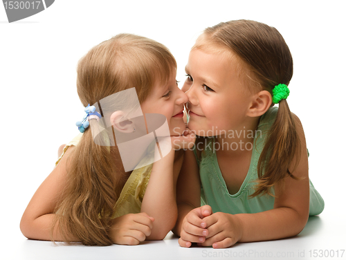 Image of Two little girls are playing