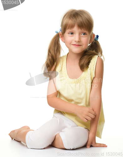 Image of Portrait of a cute little girl
