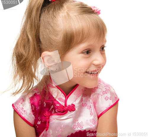 Image of Portrait of a cute little girl
