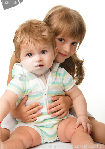 Image of Two children are having fun