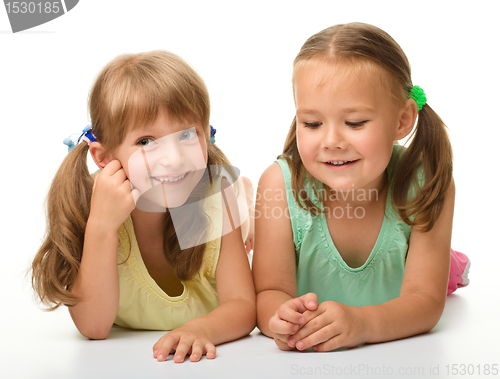 Image of Two little girls - best friends