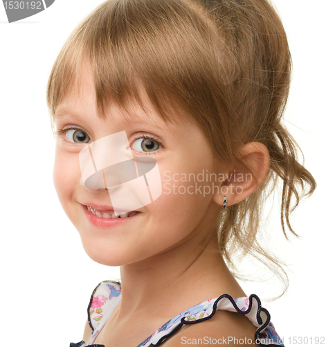 Image of Portrait of a cute little girl