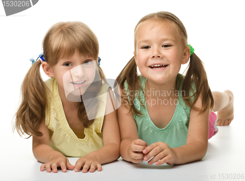 Image of Two little girls - best friends