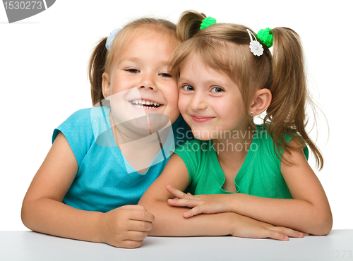 Image of Two little girls - best friends