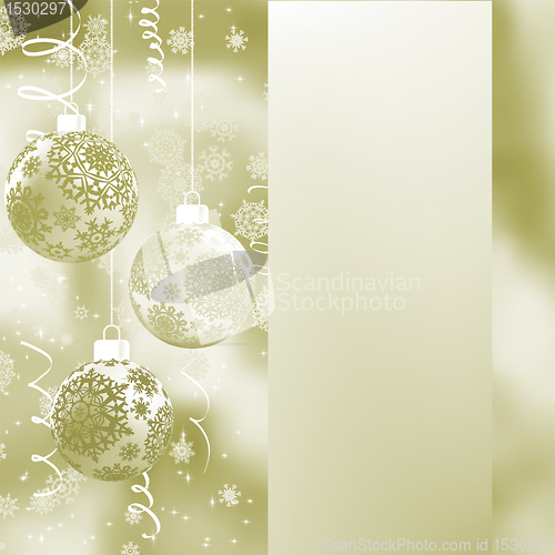 Image of Elegant Christmas background. EPS 8