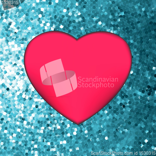 Image of Heart on glitter light Valentine's day. EPS 8