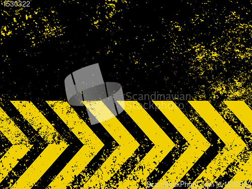 Image of A grungy and worn hazard stripes texture. EPS 8