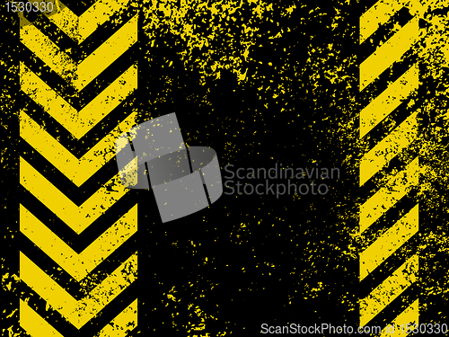 Image of Diagonal hazard stripes texture. EPS 8