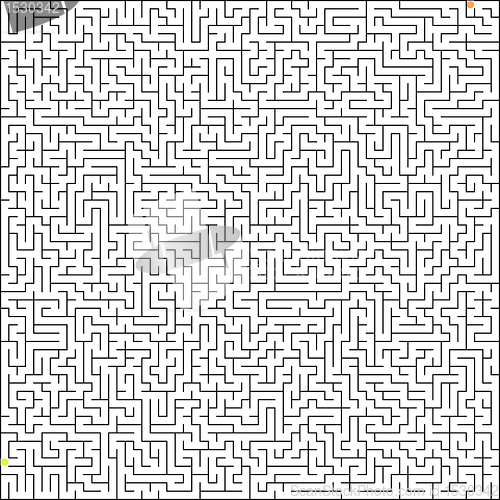 Image of Vector illustration of perfect maze. EPS 8