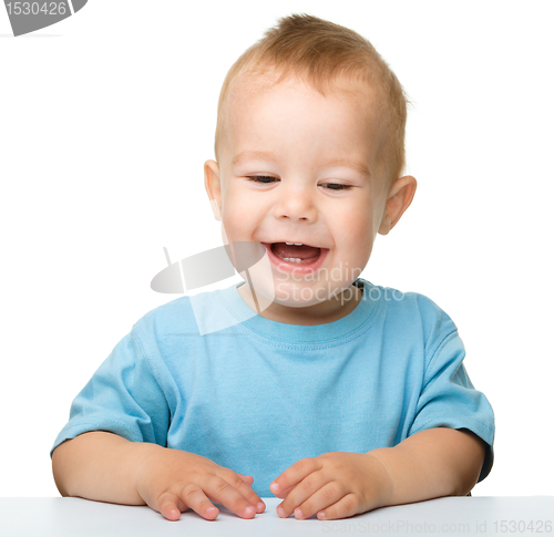 Image of Portrait of a cute little boy