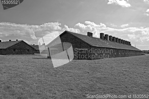 Image of Auschwitz Birkenau concentration camp.