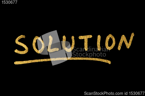 Image of Solutions concept text