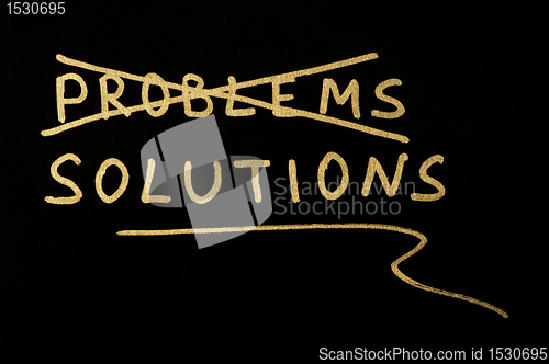 Image of Problems and solutions concept 