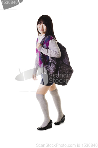 Image of Chinese school girl portrait.