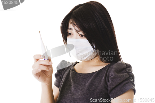 Image of Sick Chinese woman.