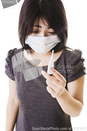 Image of Sick Chinese woman.