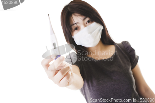 Image of Sick Chinese woman.