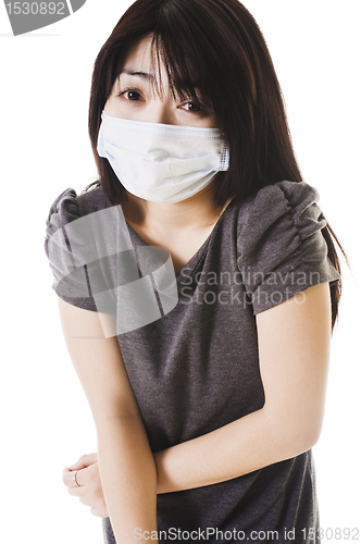 Image of Sick Chinese woman.