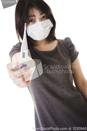 Image of Sick Chinese woman.