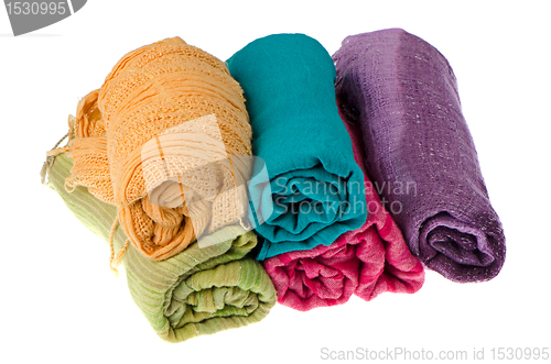 Image of Colorful scarves 