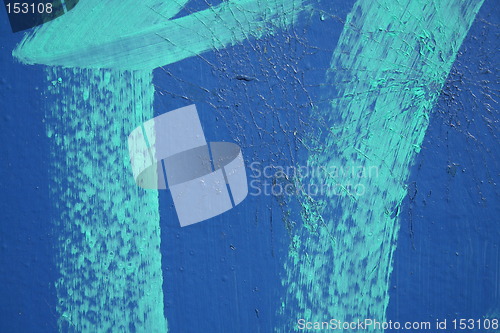 Image of Green on blue texture