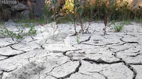 Image of cracky desert border