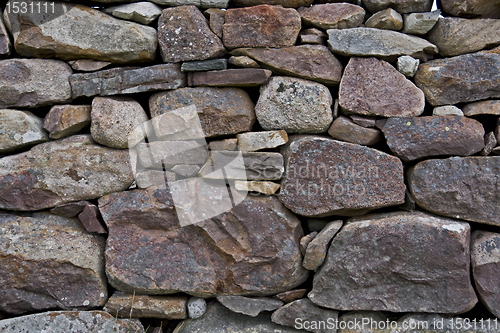Image of detail shot of stone wall