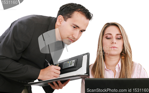 Image of Business people meeting in office 