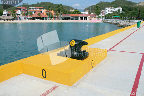 Image of bollard on dock