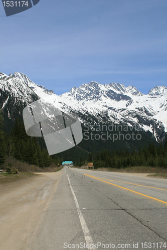 Image of mountain road portrait