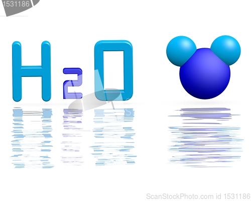 Image of  formula of water