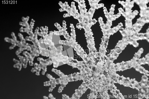 Image of artificial snowflake