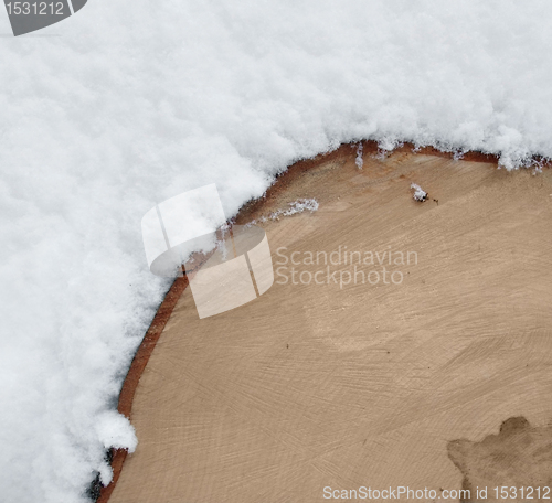 Image of timber and snow