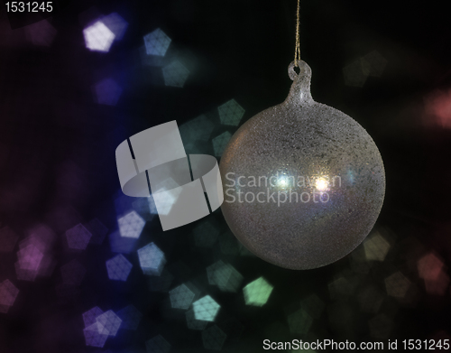 Image of iridescent Christmas bauble