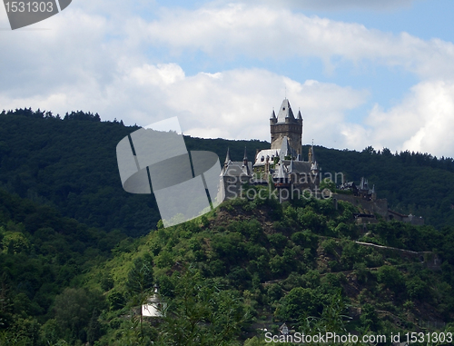 Image of Cochem castle on mountain top