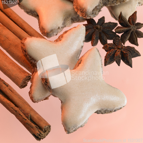 Image of cinnamon stars and spice