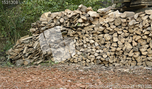 Image of stacked wood