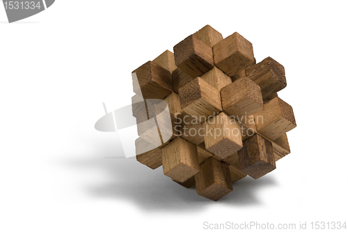 Image of wooden 3D puzzle