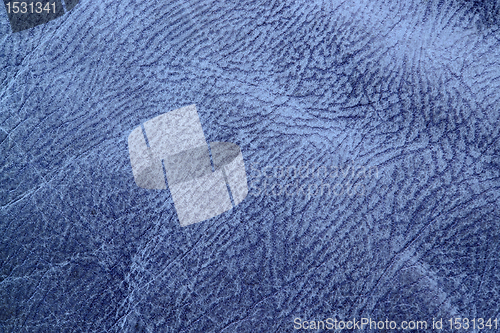 Image of blue leather background