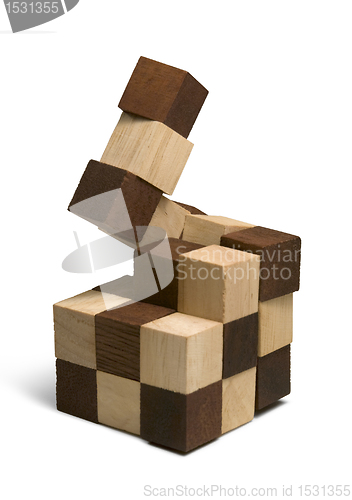Image of wooden 3D puzzle