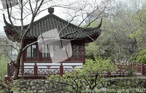 Image of chinese building in Wuhan