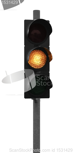 Image of yellow traffic light