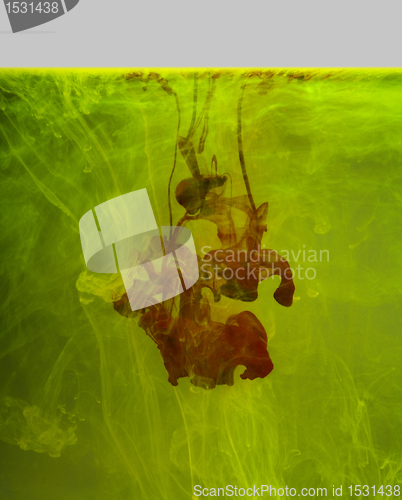 Image of colorful contamination