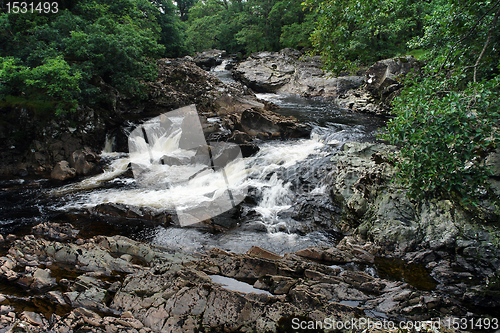 Image of small scottish stream at summer time