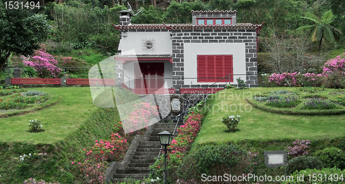 Image of house in a park at Sao Miguel Island