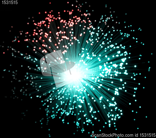 Image of plastic optical fibers